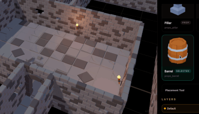 Animated props and furnishing placement